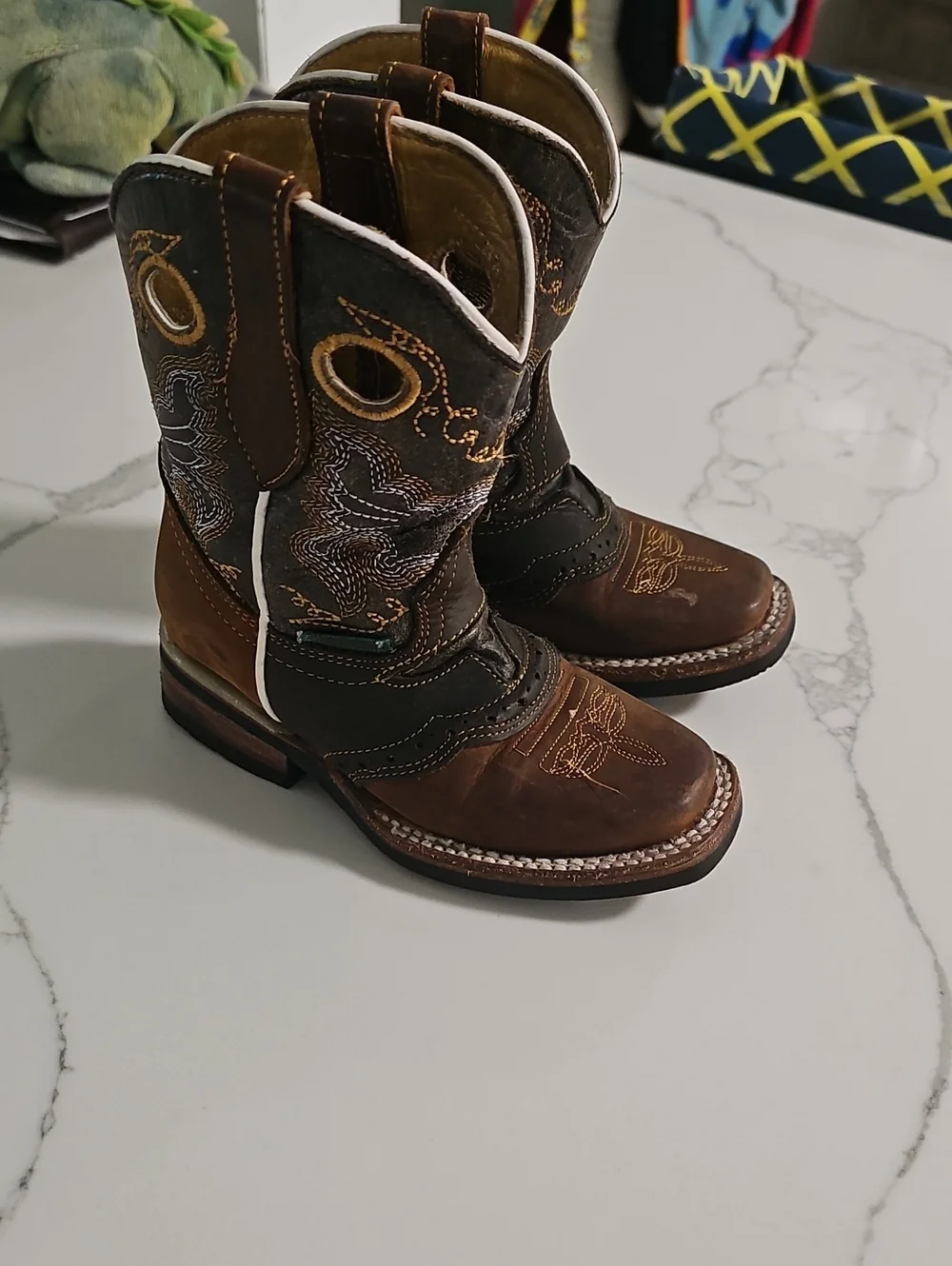Classic Kids Brown Western Pull-On Boots